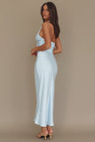 Elsa Halter Maxi Dress Ice Blue