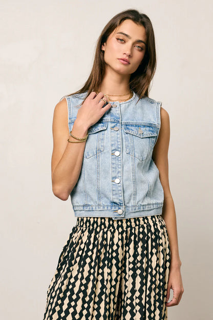 Aiden Denim Vest FINAL SALE