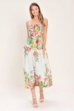 SHADOW FLORAL MIDI DRESS
