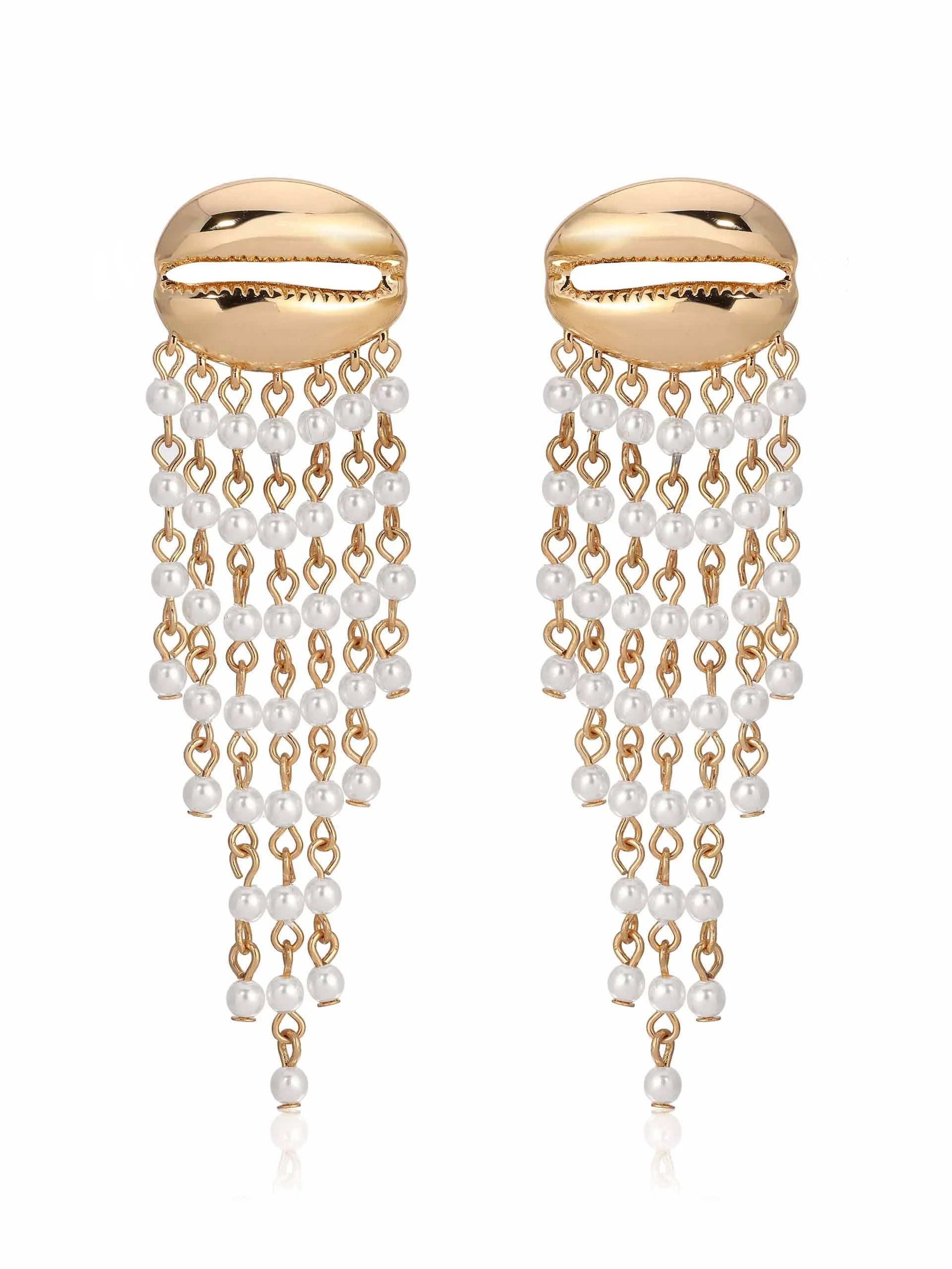 Mykonos Shell Dangle Earrings