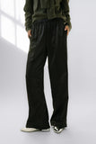 Gemma Satin Wide Leg Pants in Black FINAL SALE