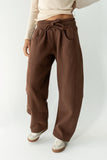 Maribel Barrel Sweatpants in Brown FINAL SALE