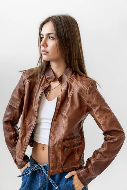 Kace Vegan Leather Jacket