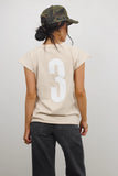 Vinnie Muscle Tee in Beige