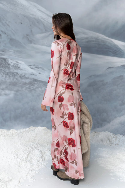 Melody Ultra Maxi Dress in Mauve FINAL SALE