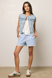 Sofia Gingham Shorts in Blue FINAL SALE
