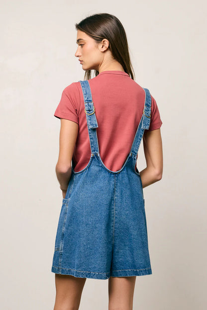Scottie Denim Overalls in Medium Wash FINAL SALE