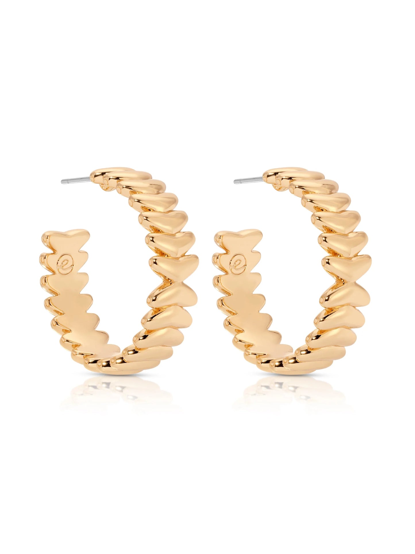 Medium Metal Moderna Hoops