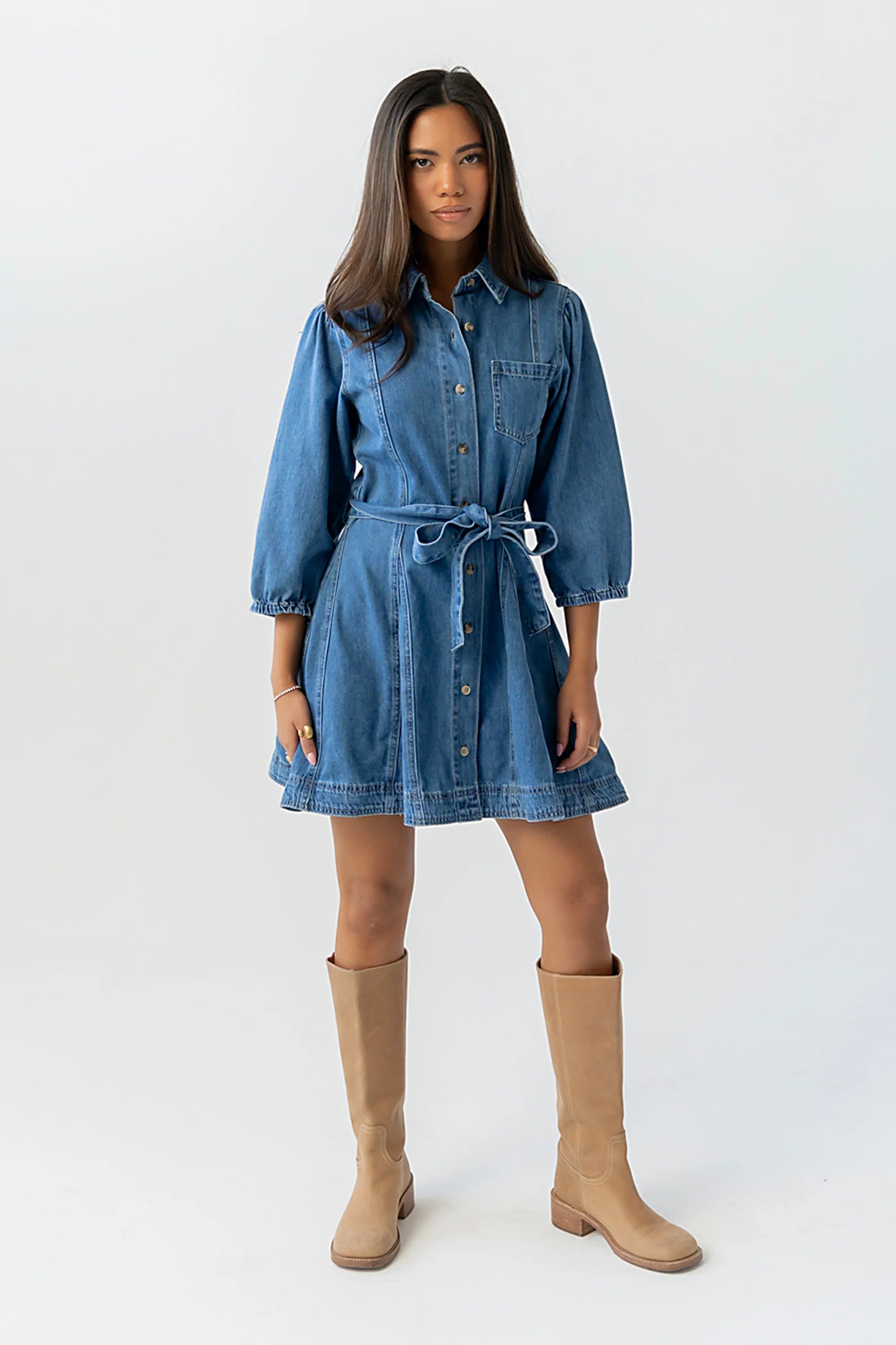 Carter Denim Mini Dress