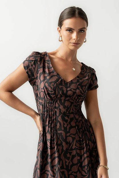 Kennedy Abstract Maxi Dress FINAL SALE