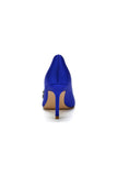 Cocktail Pointed Toe Crystal Satin High Heels