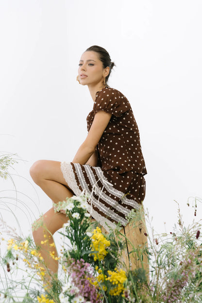 Nacie Polka Dot Blouse