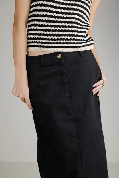 Madelynn Skirt in Black FINAL SALE