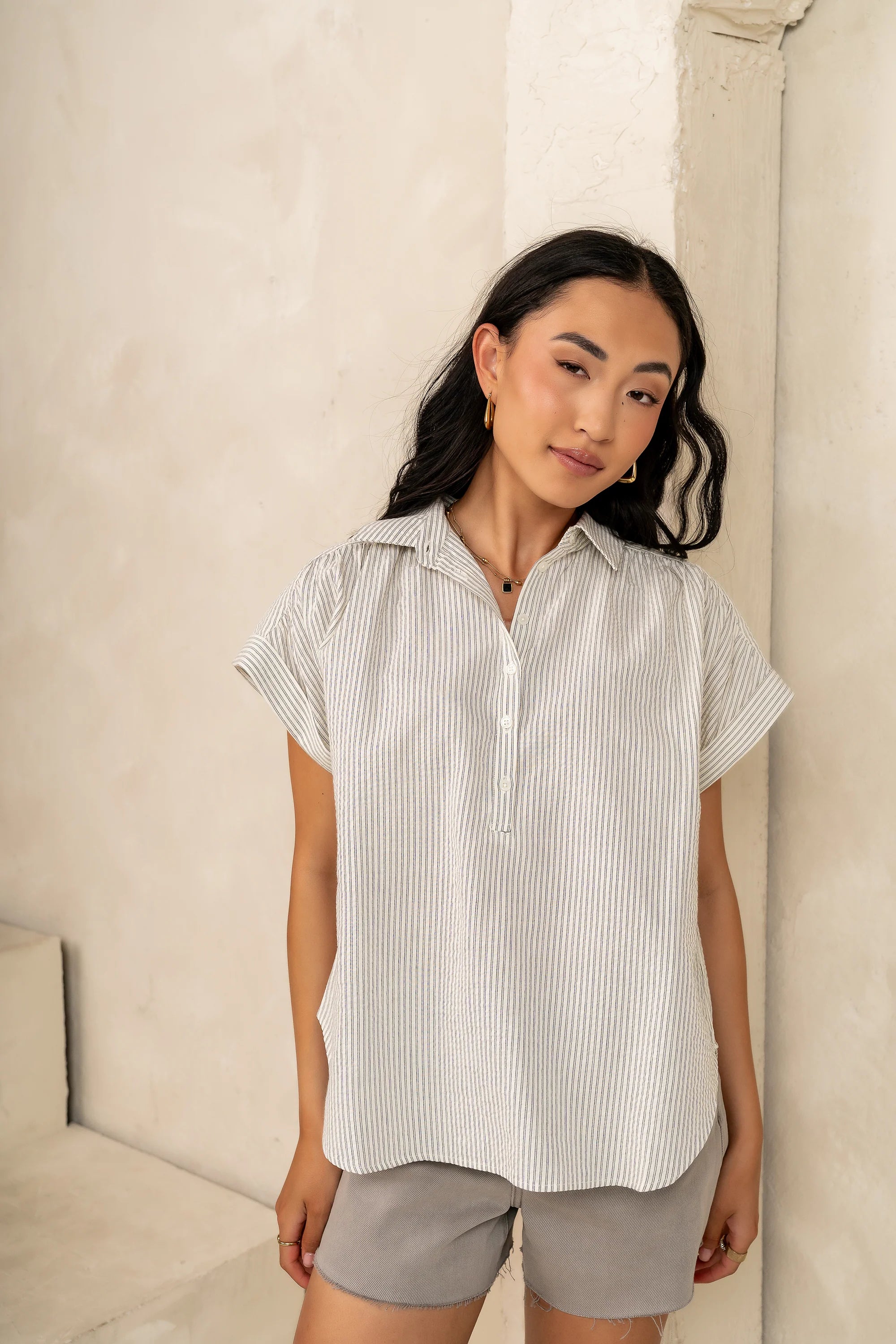 Tiana Striped Blouse FINAL SALE