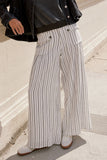 Mayson Wide Leg Pants in White FINAL SALE