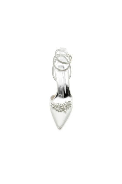 Rhinestone Pointed Toe Stiletto Heels