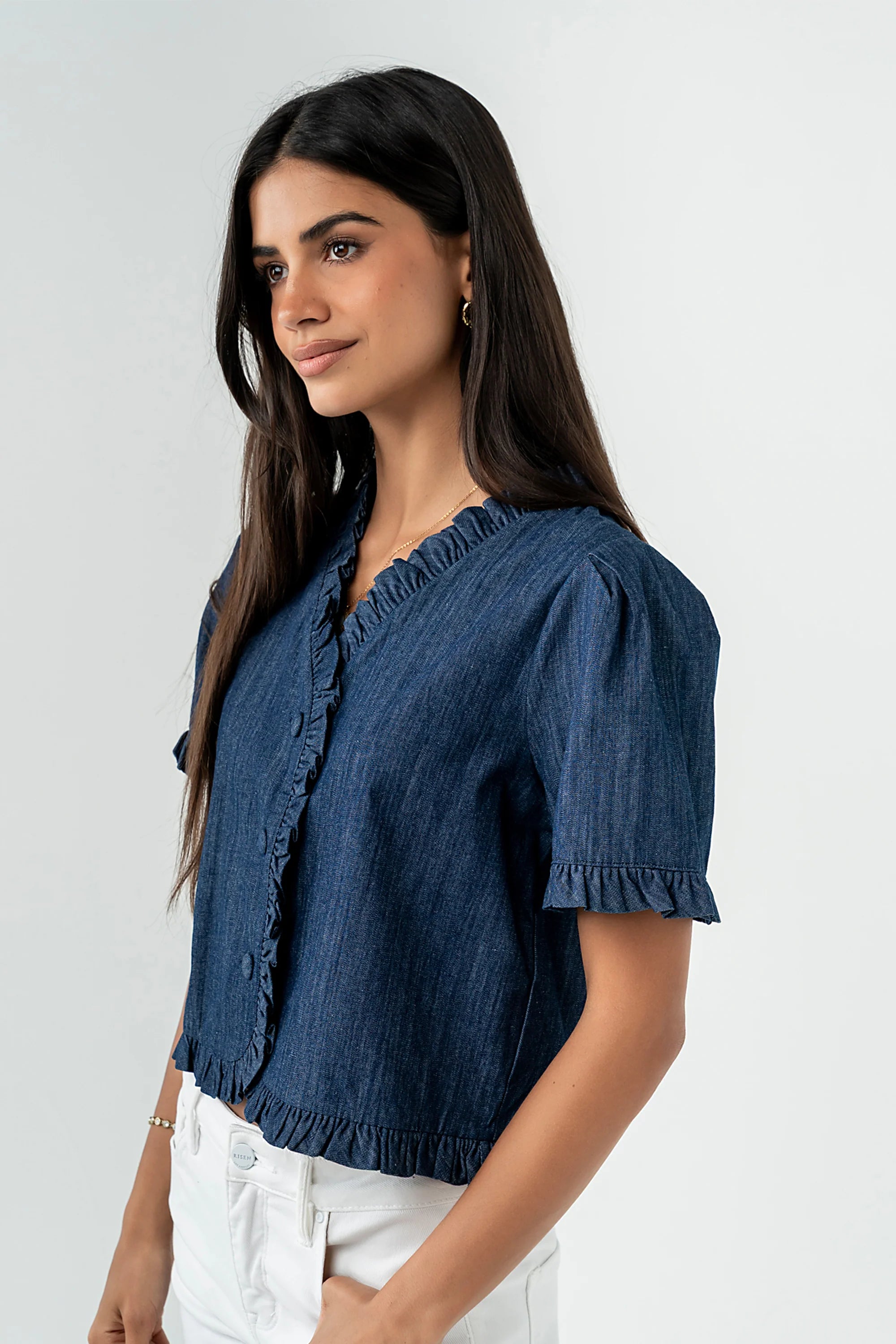Miranda Denim Top