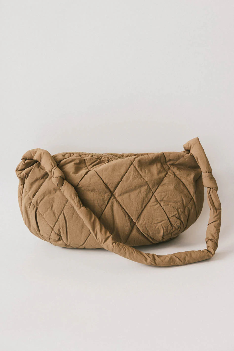 Whimsy Quilted Bag in Taupe