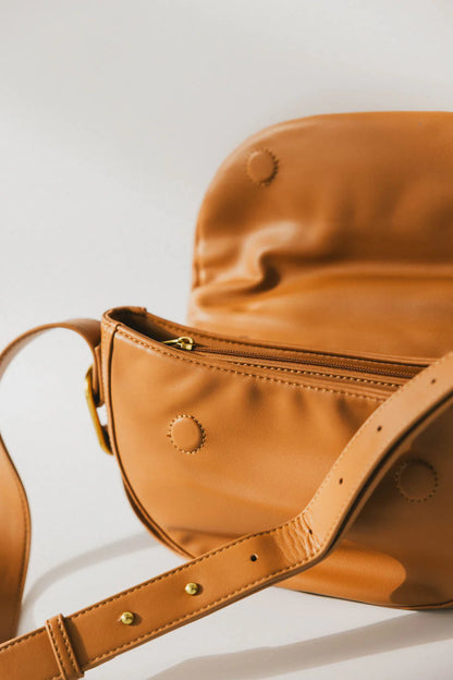 Rumble Vegan Leather Bag in Tan FINAL SALE