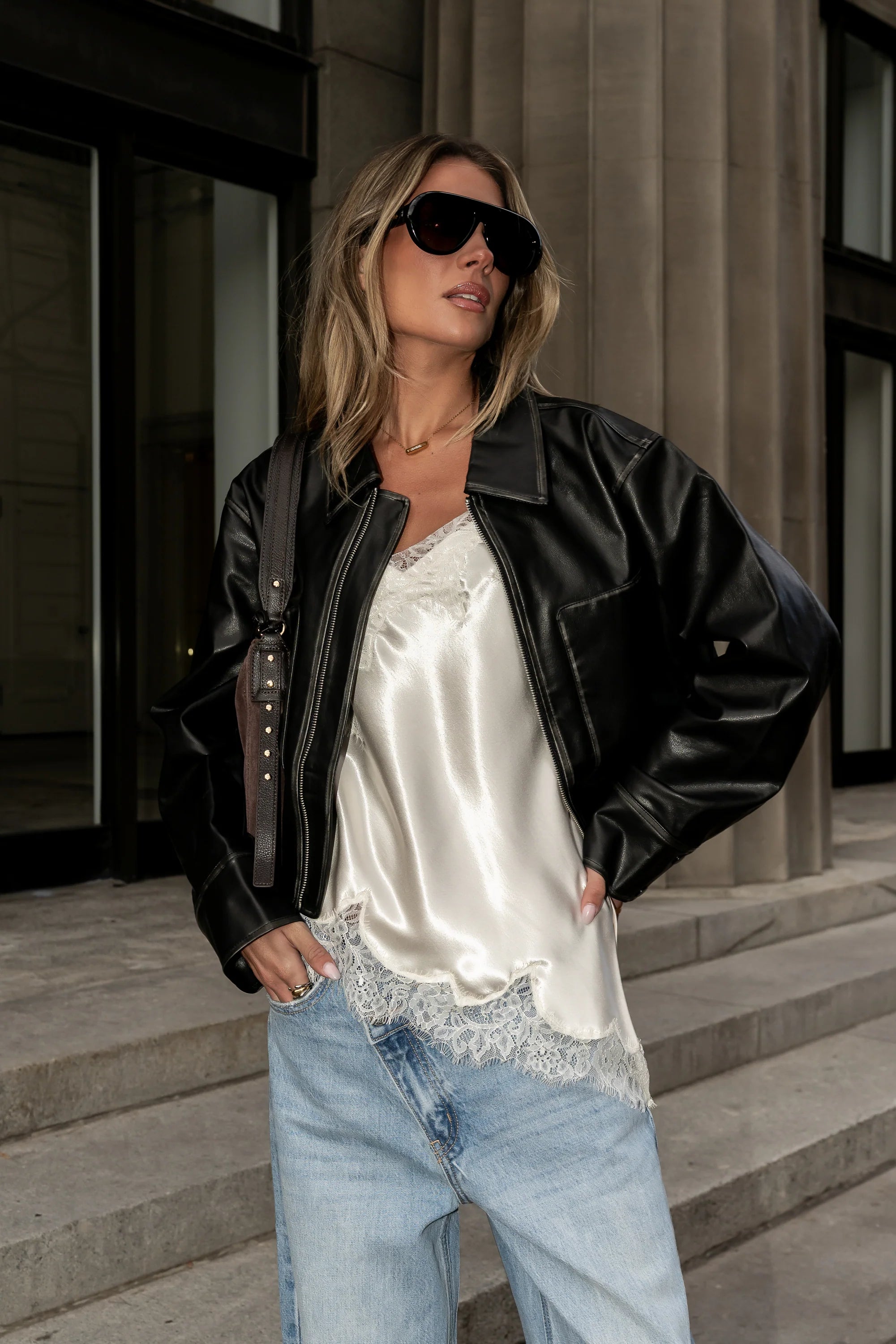 Marlie Asymmetrical Top in Cream