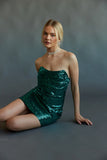 Karina Sequin Corset Bodycon Mini Dress