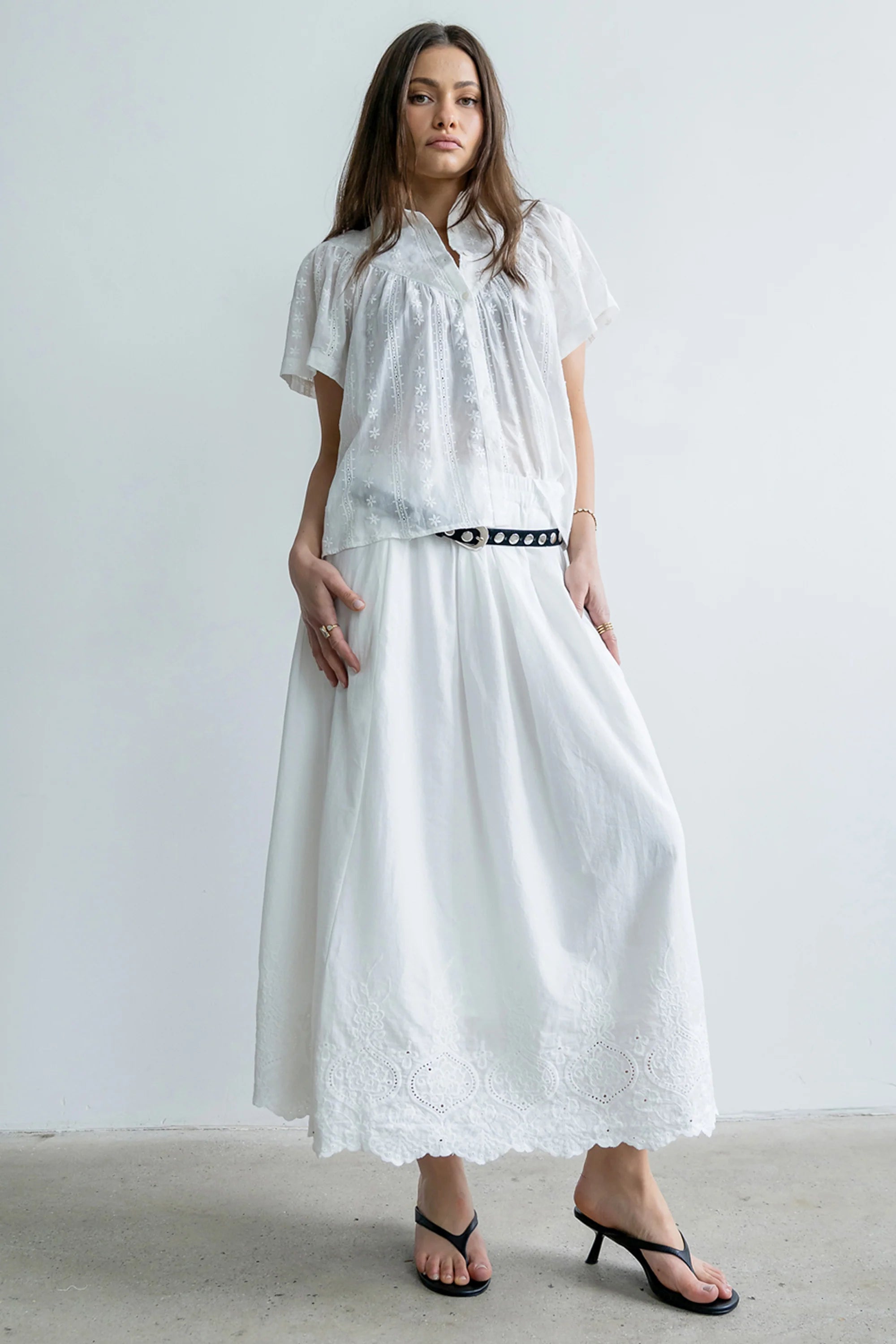 Tina Sheer Button Up