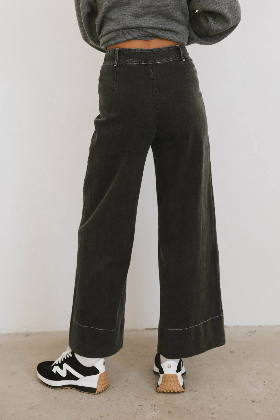Emmaline Wide Leg Jeans in Black FINAL SALE