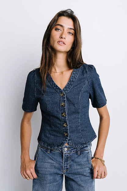 Sadie Denim Button Up