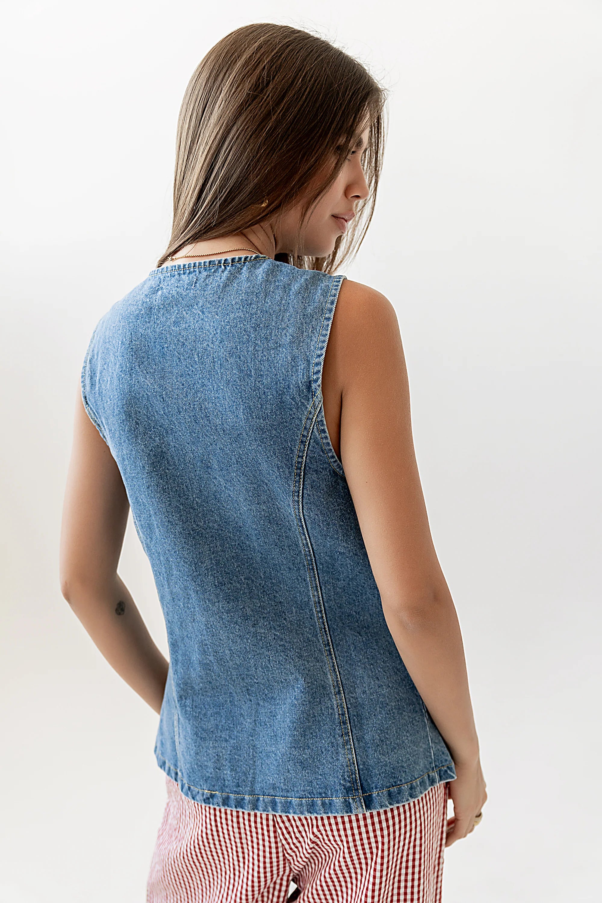 Lyra Denim Vest FINAL SALE
