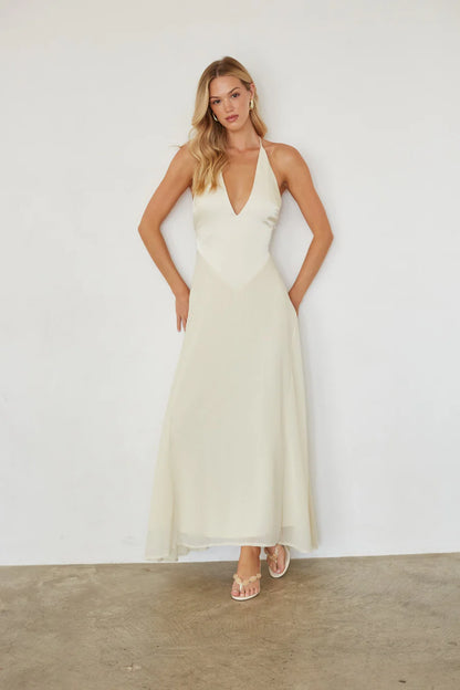 Renata Contrast Maxi Dress
