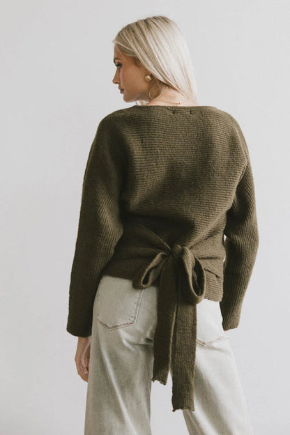Azura Knit Sweater in Green FINAL SALE