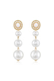 Graduating Pearl Dangle Earrings