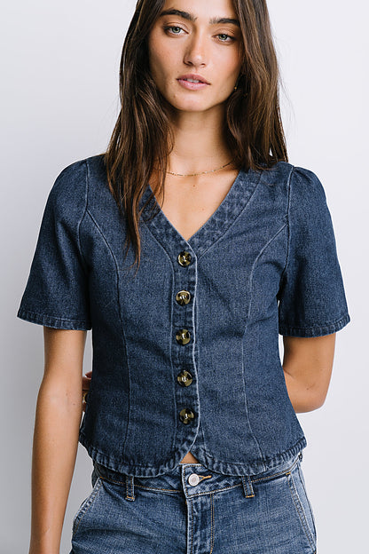 Sadie Denim Button Up