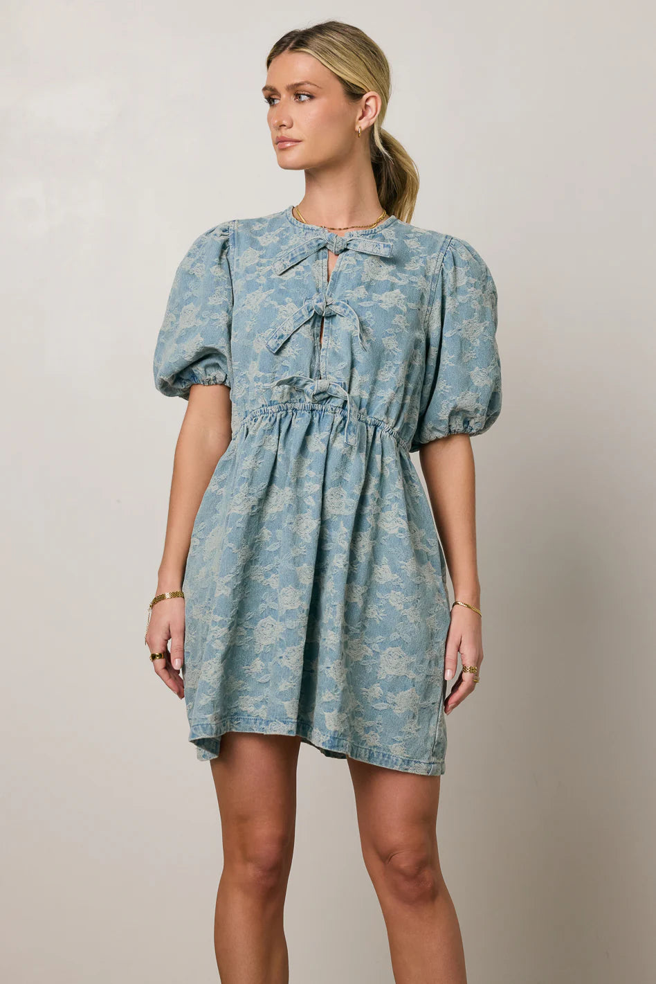 Pony Denim Mini Dress FINAL SALE