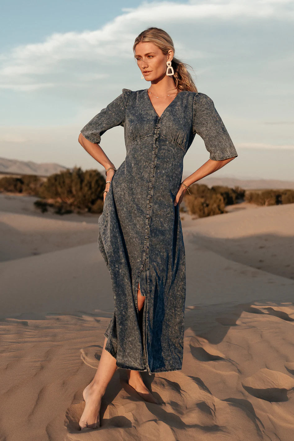 Alayna Button Up Dress FINAL SALE