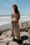 Ashton Wide Leg Pants in Taupe
