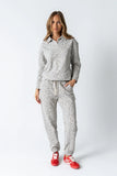 Patricia Collared Sweatshirt in Leopard FINAL SALE