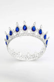 Royal Blue Crystal Baorque Crown