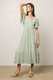 Lily Smocked Midi Dress FINAL SALE