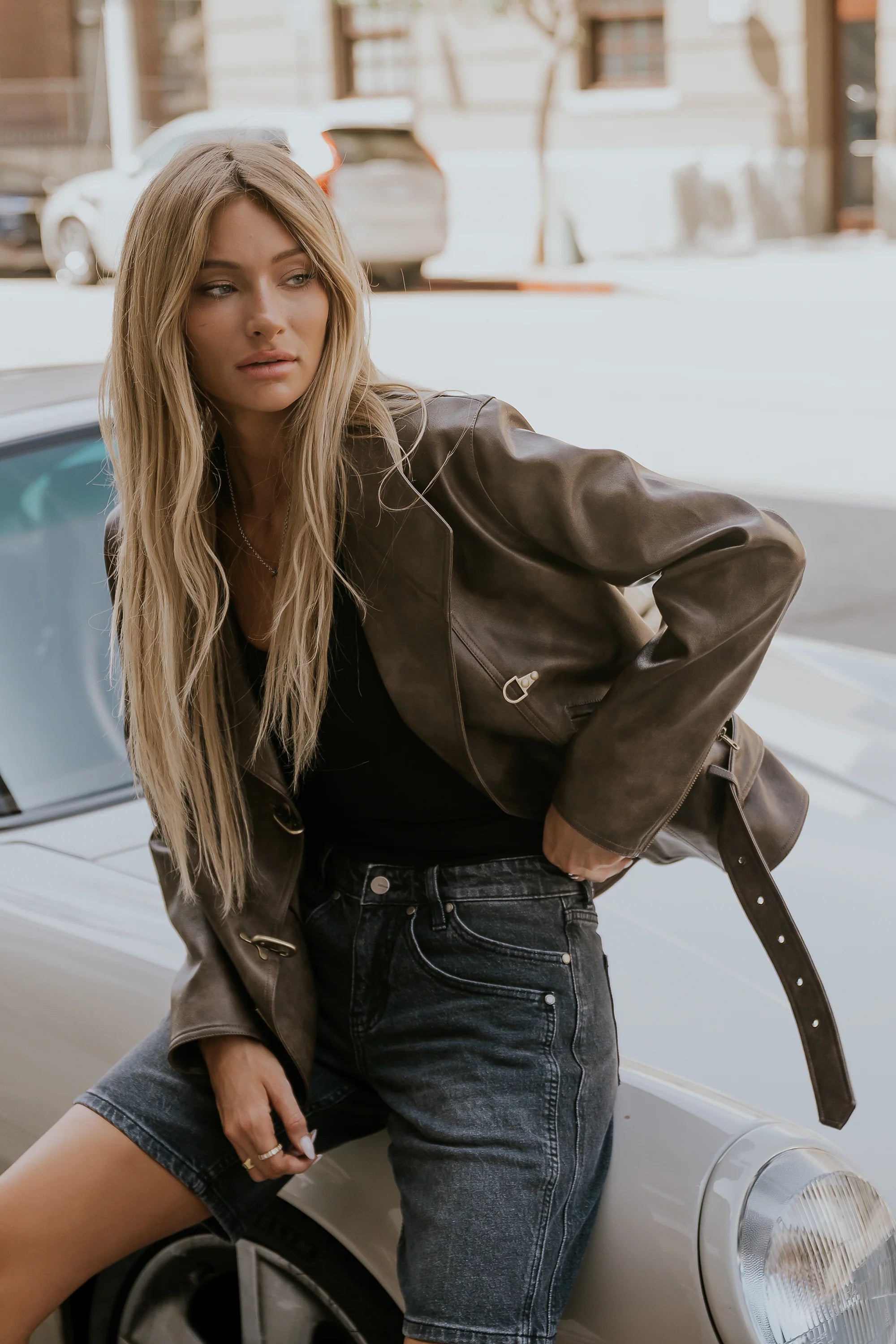 Danika Vegan Leather Jacket