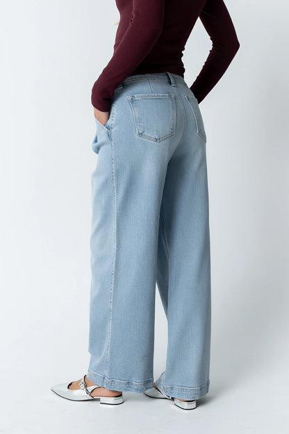 Stella Pleated Baggy Jeans