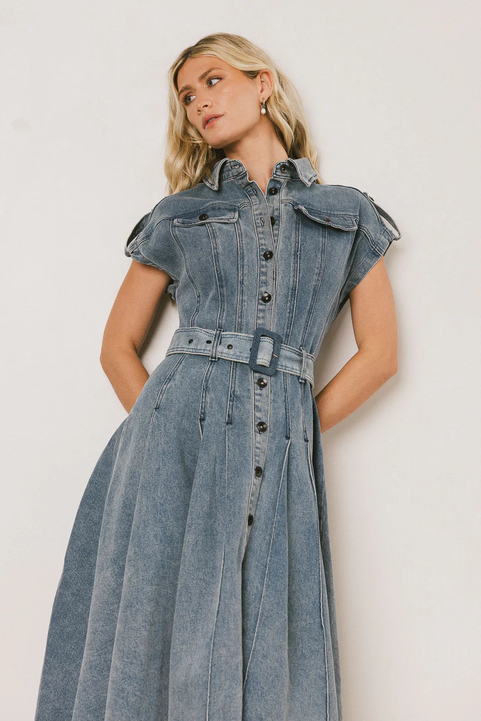 Walter Denim Midi Dress FINAL SALE