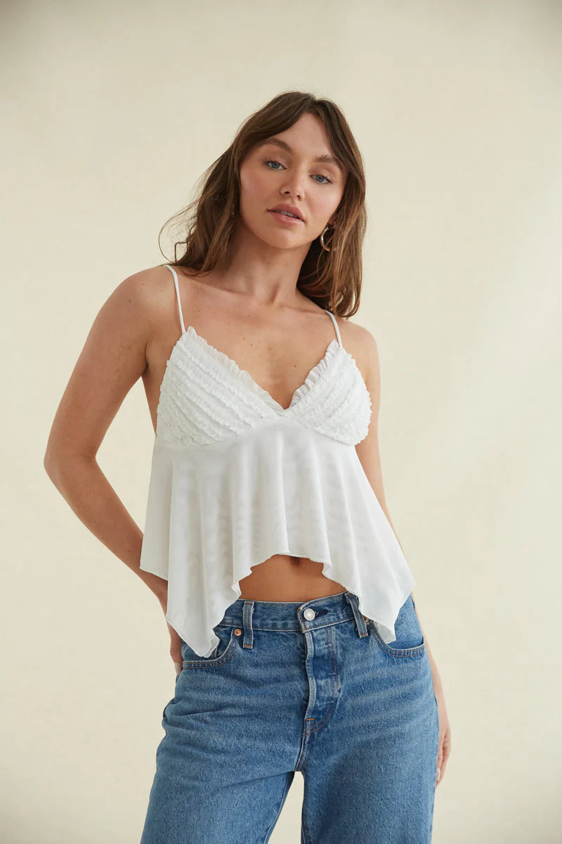 Ivy Mesh Babydoll Cami