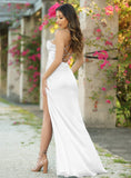 Yvette Gown Off White CORSET PLEATED LUXE SATIN GOWN
