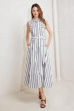 LEXINGTON STRIPE MIDI DRESS FINAL SALE