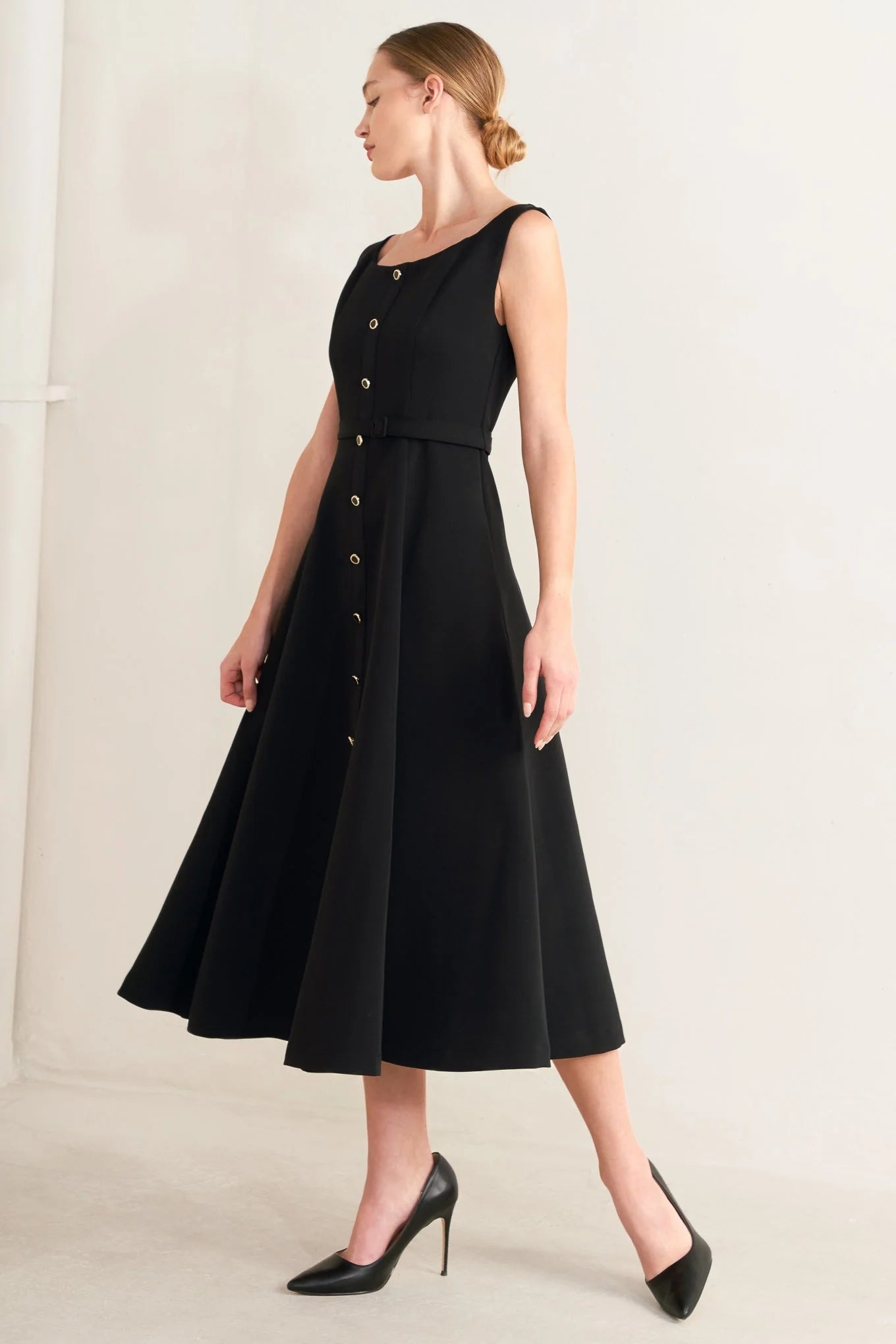 PARIS AFTER DARK MIDI DRESS