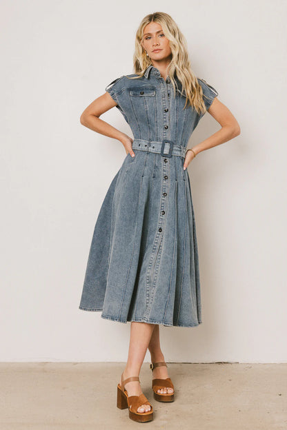 Walter Denim Midi Dress FINAL SALE