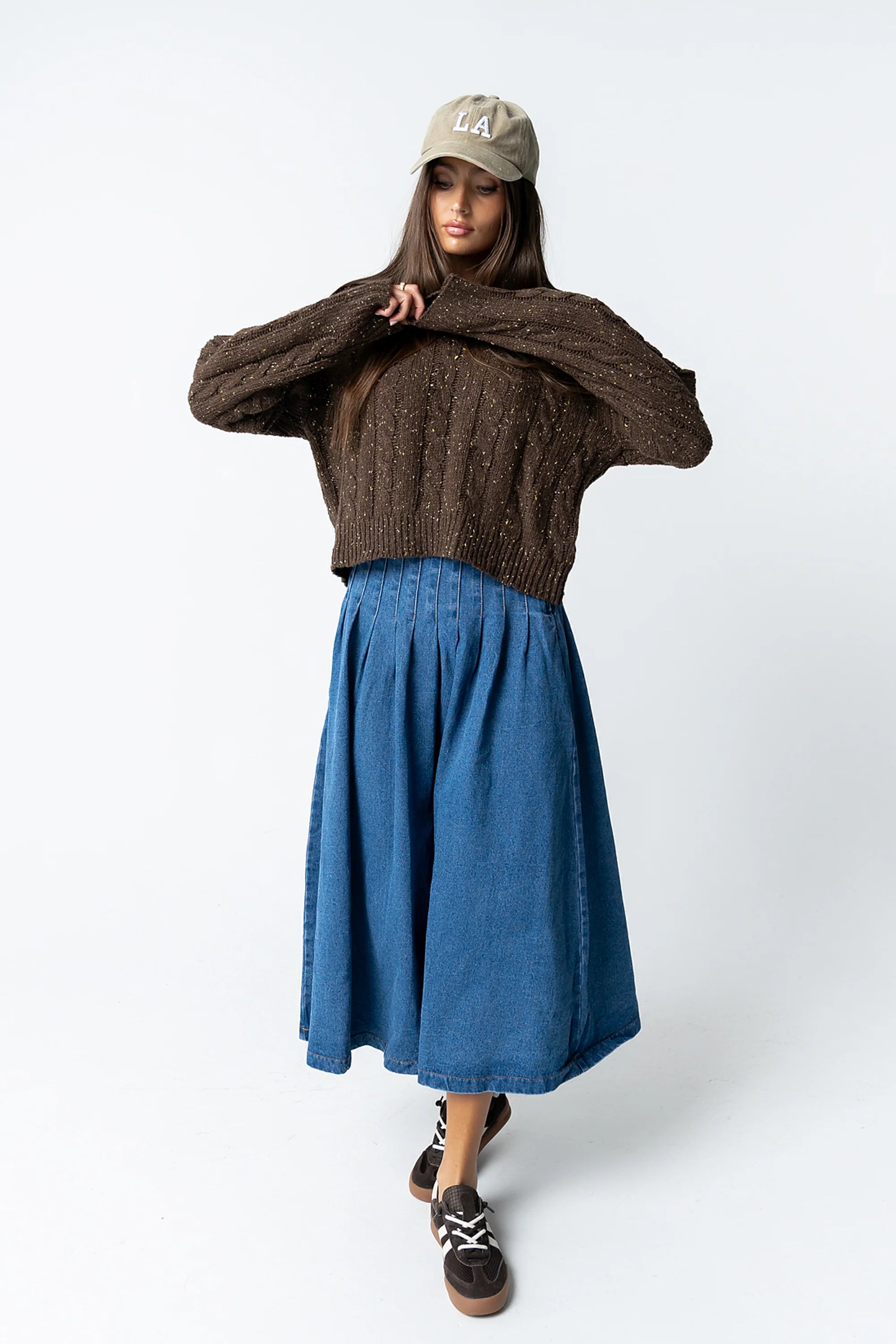 Lola Denim Midi Skirt
