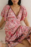 Cary Floral Dress in Pink FINAL SALE