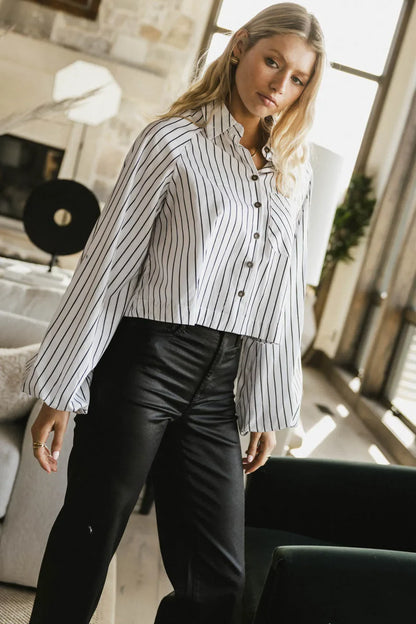 Wynn Striped Button Up FINAL SALE